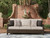 Ashley Drakes Beach Dark Brown Outdoor Sofa with Cushion