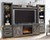 Ashley Wynnlow Gray 4-Piece Entertainment Center with Electric Fireplace W100/02/W440/24(2)/27/68