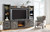 Ashley Wynnlow Gray 4-Piece Entertainment Center with Electric Fireplace W100/02/W440/24(2)/27/68