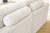 Ashley Canefield Ivory 4-Piece Sectional with Ottoman