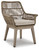Ashley Beach Front Beige Arm Chair with Cushion (Set of 2)