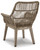 Ashley Beach Front Beige Arm Chair with Cushion (Set of 2)