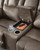 Ashley Knoxlee Driftwood Reclining Loveseat with Console
