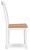 Ashley Gesthaven Natural Blue Dining Chair (Set of 2)