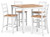 Ashley Gesthaven Natural Brown Counter Height Dining Table and 4 Barstools (Set of 5)
