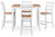 Ashley Gesthaven Natural Brown Counter Height Dining Table and 4 Barstools (Set of 5)