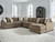 Benchcraft Camellia-Court Coffee 6-Piece Sectional with Chaise