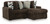 Ashley Midnight-Madness Chocolate 2-Piece Sectional with Chaise 98104/17/64