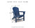 Ashley Sundown Treasure Blue Adirondack Chair