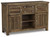 Ashley Moriville Grayish Brown Dining Server