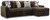 Ashley Midnight-Madness Chocolate 2-Piece Sectional Sofa with Chaise 98104/17/66