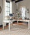 Ashley Realyn White Brown Home Office Lift Top Desk