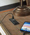 Ashley Realyn White Brown Home Office Lift Top Desk