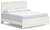 Ashley Gerridan White Gray King Panel Bed