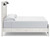 Ashley Gerridan White Gray King Panel Bed
