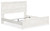 Ashley Gerridan White Gray King Panel Bed