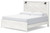 Ashley Gerridan White Gray King Panel Bed