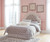 Ashley Realyn Chipped White Full Upholstered Panel Headboard