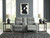 Ashley Moreau Place Sterling Reclining Loveseat with Console