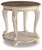 Ashley Realyn White Brown End Table