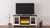 Ashley Dorrinson Two-tone 60" TV Stand with Electric Fireplace