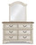 Ashley Realyn Chipped White Dresser and Mirror