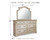 Ashley Realyn Chipped White Dresser and Mirror
