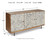 Ashley Kerrings Brown Black White Accent Cabinet