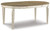 Ashley Realyn Chipped White Dining Extension Table