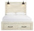 Ashley Cambeck Whitewash Queen Panel Bed with 2 Storage Drawers B192/54S/57/96