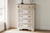 Ashley Realyn Chipped White Chest of Drawers