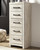 Ashley Cambeck Whitewash Narrow Chest of Drawers