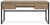 Ashley Montia Light Brown 67" Home Office Desk