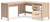 Ashley Battelle Tan 60" Home Office Desk with Return