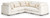Benchcraft Donelson Creek Vanilla 5-Piece Sectional