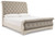 Ashley Realyn Chipped White California King Sleigh Bed