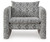 Ashley Kenbell Black White Accent Chair