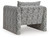 Ashley Kenbell Black White Accent Chair
