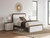 Ashley Mazilar White Brown Queen Upholstered Bed
