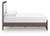 Ashley Mazilar White Brown Queen Upholstered Bed