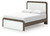 Ashley Mazilar White Brown Queen Upholstered Bed