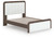 Ashley Mazilar White Brown Queen Upholstered Bed