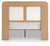 Ashley Mazilar White Brown Queen Upholstered Bed