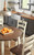 Ashley Woodanville Cream Brown Dining Drop Leaf Table