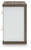 Ashley Mazilar Brown White Nightstand