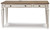 Ashley Realyn White Brown 60" Home Office Desk