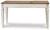 Ashley Realyn White Brown 60" Home Office Desk