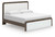 Ashley Mazilar White Brown King Upholstered Bed