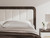 Ashley Mazilar White Brown King Upholstered Bed