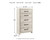 Ashley Cambeck Whitewash Chest of Drawers